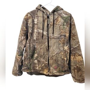 Berne Womens 14-16 Camouflage Hooded Jacket